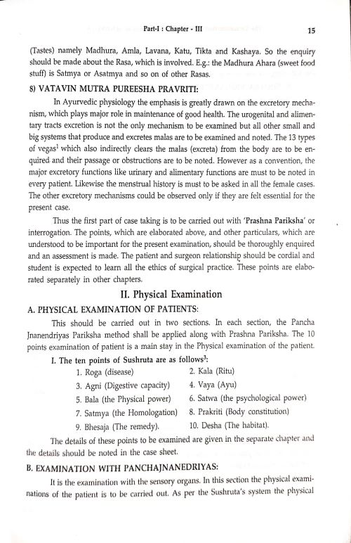 Demonstration of Signs and Symptoms of Sushruta